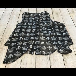 Seduction Sheer sleeveless blouse